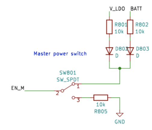 Schematic of the power switch circuit