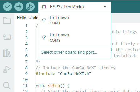 Sélection de la bonne carte.