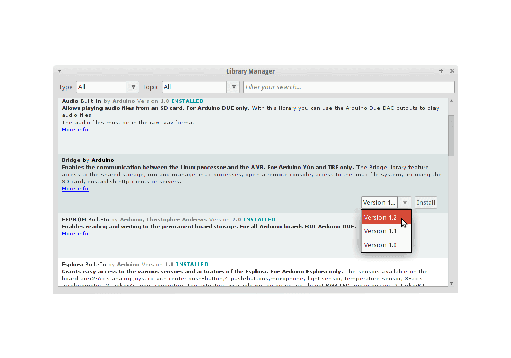 Dodawanie nowych bibliotek w Arduino IDE.