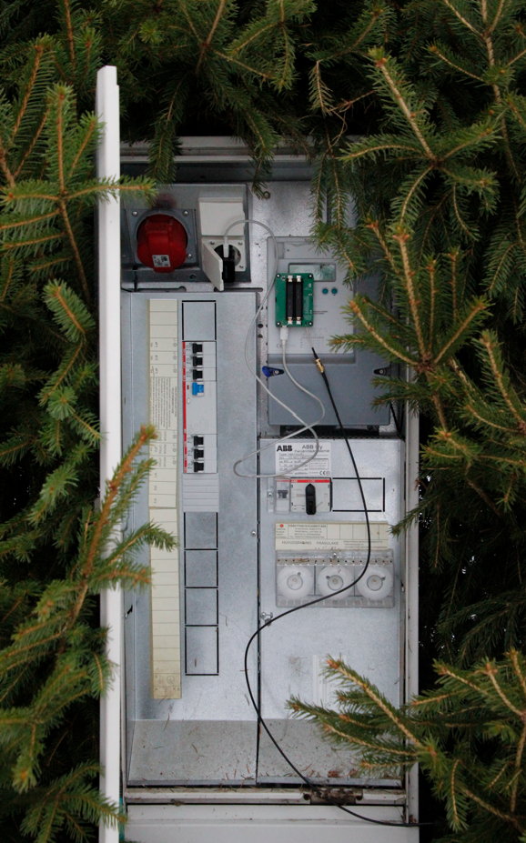 Electricity meter installed.